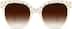 Square Sunglasses 113333 in Cream