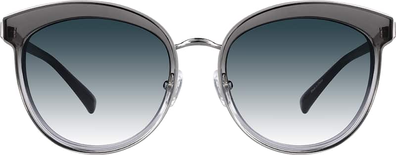 Gray Premium Round Sunglasses #1133412 | Zenni Optical