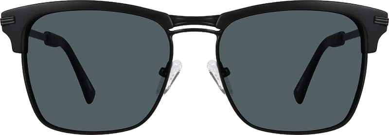 Black Premium Browline Sunglasses