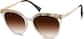 Angle view of Round Sunglasses 1133912 in Brown thumbnail