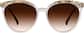 Front view of Round Sunglasses 1133912 in Brown thumbnail