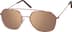 Premium Aviator Sunglasses 1134019 in Rose Gold
