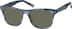 Premium Square Sunglasses 113416 in Midnight