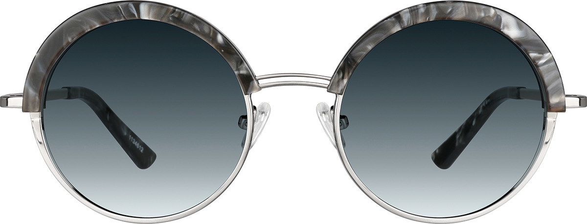 Gray Round Sunglasses