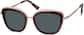 Angle view of Square Sunglasses 1134718 in Merlot thumbnail