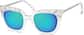 Angle view of Cat Eye Sunglasses 1134923 in Clear thumbnail