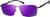 Angle view of Rectangle Sunglasses 1135821 in Black thumbnail