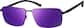 Angle view of Rectangle Sunglasses 1135821 in Black thumbnail