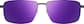 Front view of Rectangle Sunglasses 1135821 in Black thumbnail
