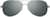 Front view of Aviator Sunglasses 1136012 in Steel thumbnail