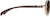 Side view of Aviator Sunglasses 1136014 in Gold thumbnail