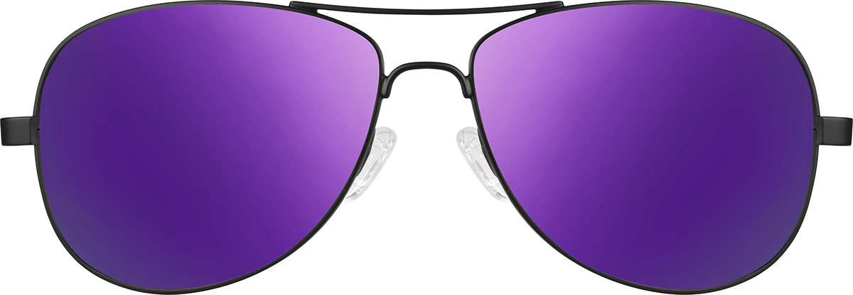 Black Aviator Sunglasses