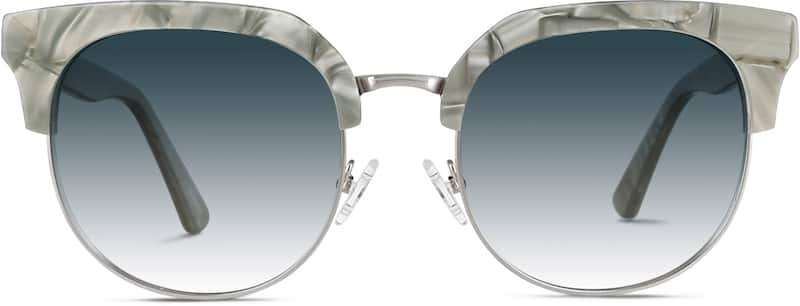 Gray Premium Browline Sunglasses