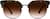Front view of Browline Sunglasses 1136315 in Brown thumbnail