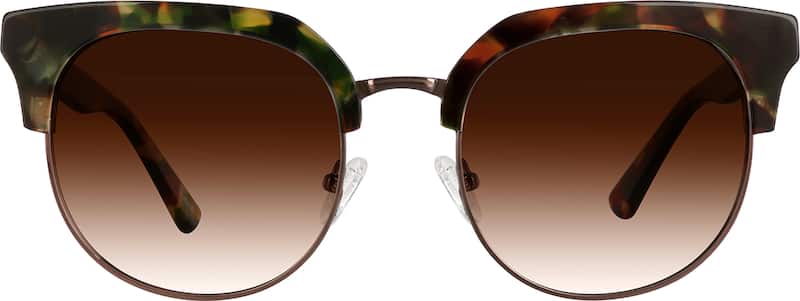 Brown Premium Browline Sunglasses