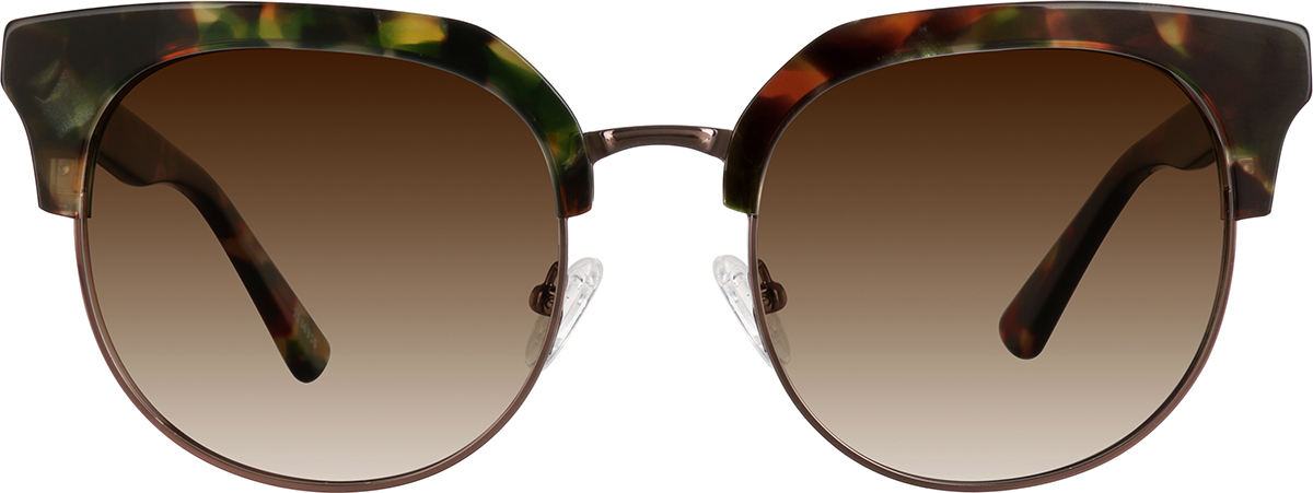 Brown Browline Sunglasses