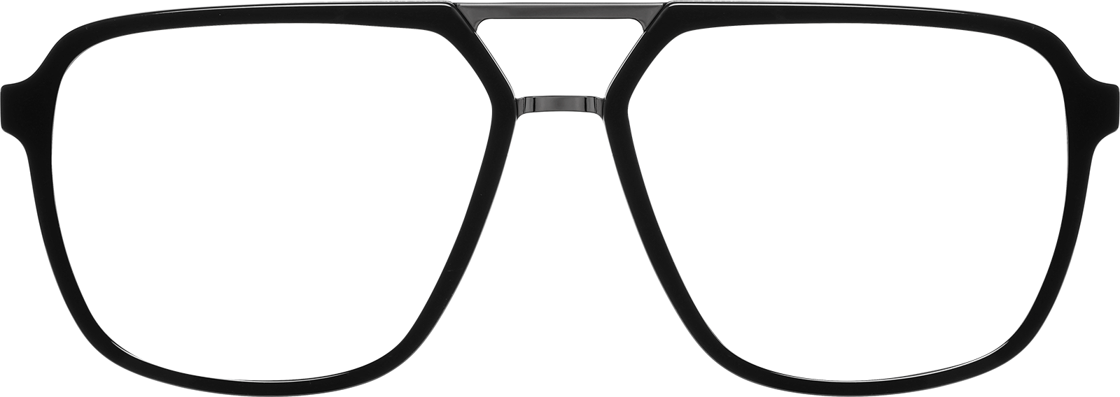 Black The Playmaker Glasses #1136721 | Zenni Optical