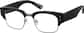 Angle view of Browline Glasses 1137121 in Black thumbnail