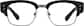 Front view of Browline Glasses 1137121 in Black thumbnail