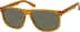 Premium Square Sunglasses 113715 in Brown
