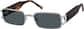 Angle view of Rectangle Sunglasses 1137311 in Silver thumbnail