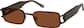 Angle view of Rectangle Sunglasses 1137321 in Black thumbnail