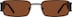 Rectangle Sunglasses 1137321 in Black