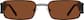 Front view of Rectangle Sunglasses 1137321 in Black thumbnail