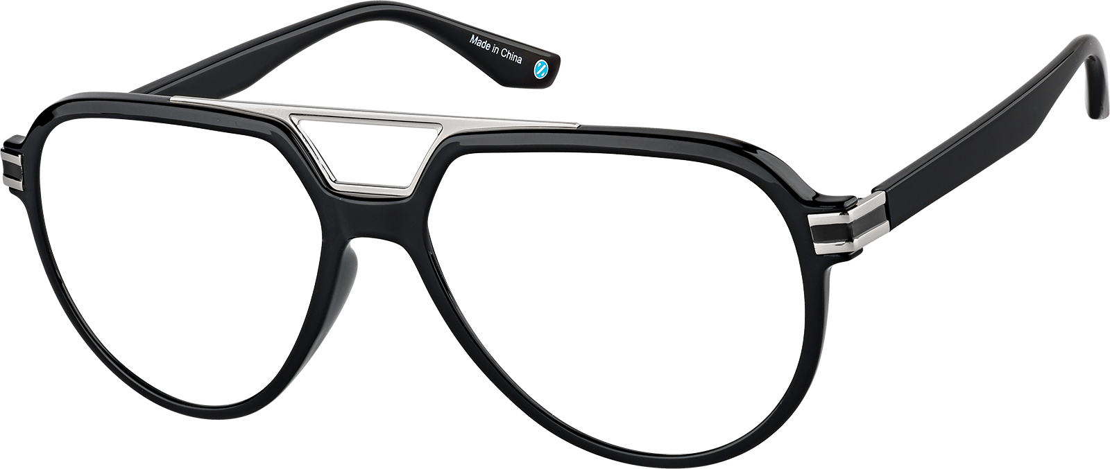 Black Aviator Sunglasses #1137421 | Zenni Optical