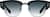 Front view of Browline Sunglasses 1137521 in Black thumbnail