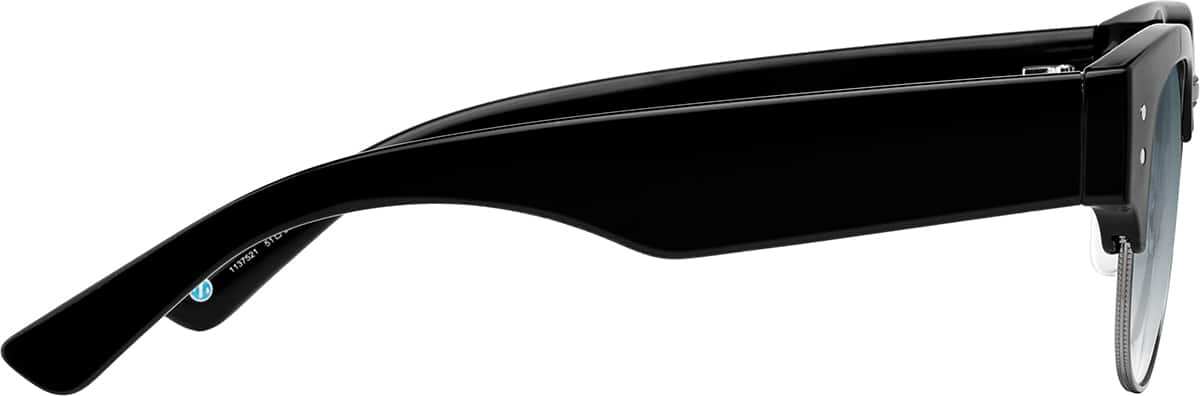 Side view of Browline Sunglasses 1137521 in Black