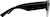 Side view of Browline Sunglasses 1137521 in Black thumbnail