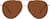 Front view of Aviator Sunglasses 1137615 in Brown thumbnail