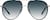 Front view of Aviator Sunglasses 1137621 in Black thumbnail