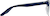 Side view of Browline Sunglasses 1137716 in Blue thumbnail