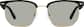 Front view of Browline Sunglasses 1137721 in Black thumbnail
