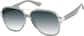 Angle view of Man Bun Glasses 1137812 in Gray thumbnail