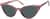 Angle view of Premium Cat-Eye Sunglasses  113919 in Mauve thumbnail