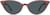 Front view of Premium Cat-Eye Sunglasses  113919 in Mauve thumbnail