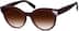 Round Sunglasses 114017 in Merlot
