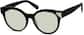 Angle view of Round Sunglasses 114021 in Black thumbnail