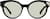 Front view of Round Sunglasses 114021 in Black thumbnail