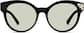 Front view of Round Sunglasses 114021 in Black thumbnail