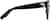 Side view of Round Sunglasses 114021 in Black thumbnail