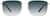Front view of Rectangle Sunglasses 1140514 in Gold thumbnail