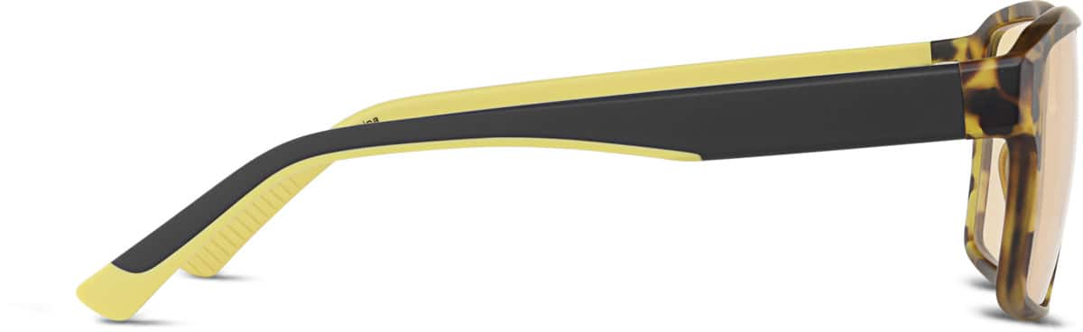 Side view of Premium Square Sunglasses 1143025 in Tortoiseshell