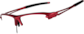 Angle view of Zunnies - Wrap-Around Sports Sunglasses 1143118 in Red thumbnail