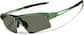 Angle view of Zunnies - Wrap-Around Sports Sunglasses 1143124 in Green thumbnail