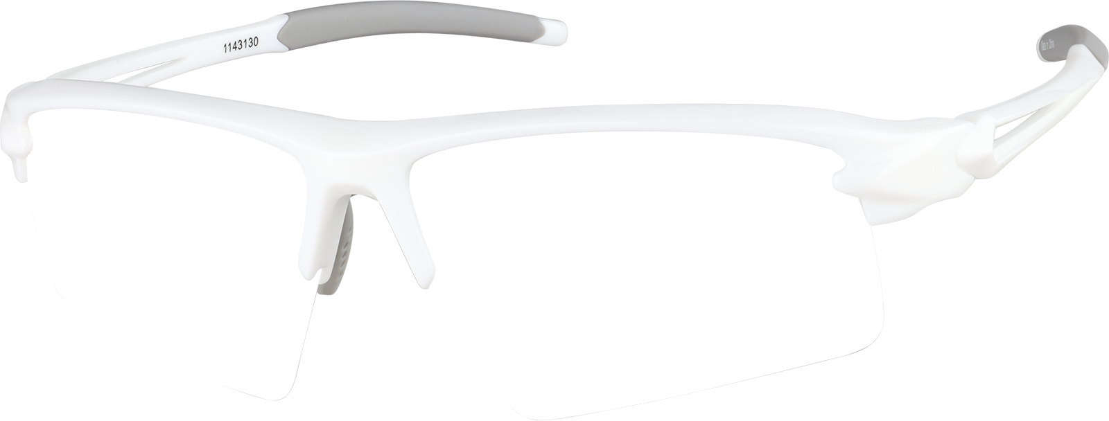 Angle view of Zunnies - Wrap-Around Sports Sunglasses 1143130 in White