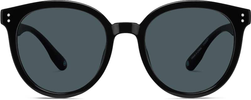 Black Premium Round Sunglasses 
